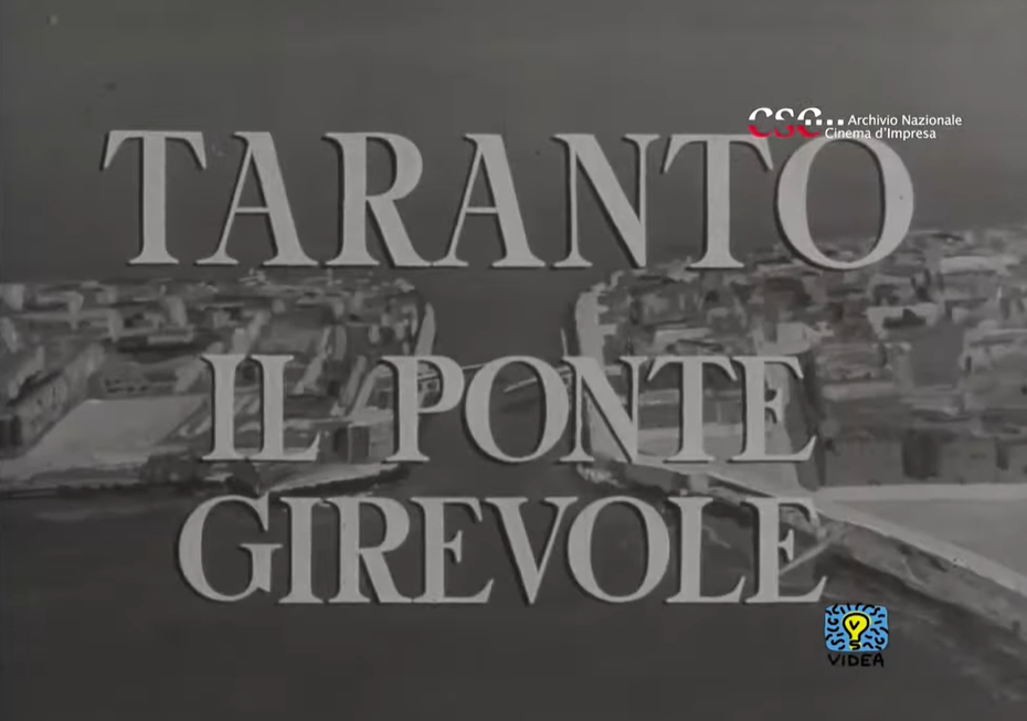 Taranto il ponte girevole (Roberto Frascella, 1954)