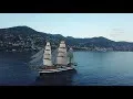 Nave Vespucci a Genova per l’inaugurazione del nuovo ponte San Giorgio