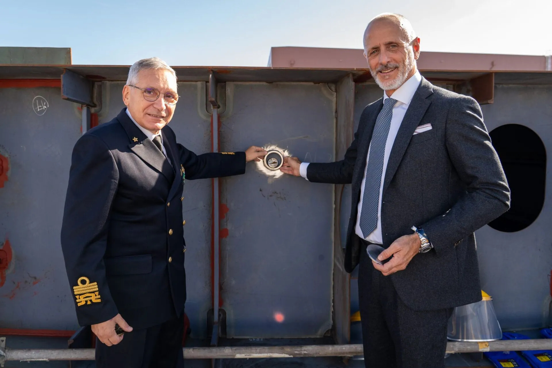 Posata da T. Mariotti e Marina Militare la chiglia della prima nave MTC–MTF