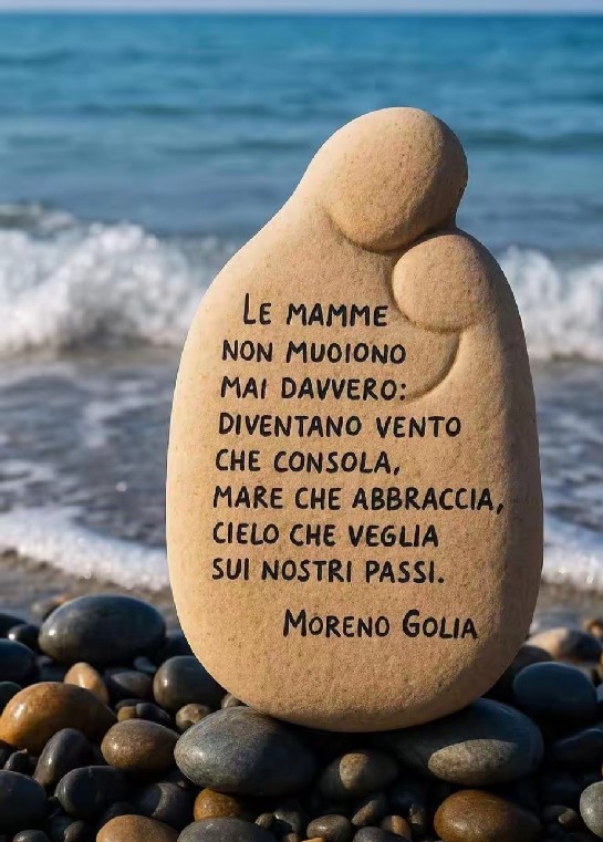 Le mamme non muoiono mai davvero: diventano vento che consola, mare che abbraccia, cielo che veglia sui nostri passi.