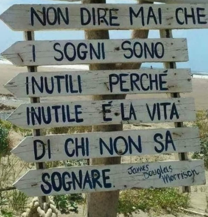 Non dire mai che i sogni sono inutili perché inutile e la vita di chi non sa sognare