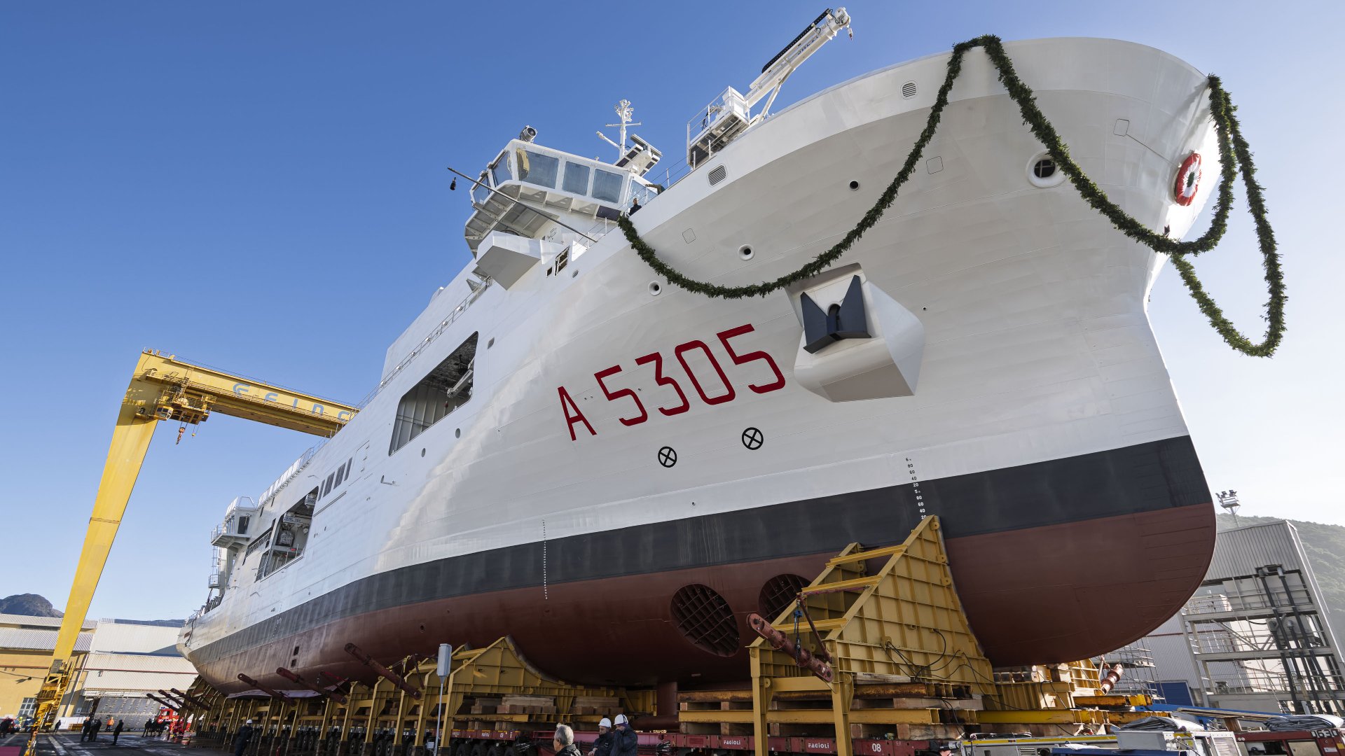 Varata Nave Quirinale, la nuova unità idro-oceanografica maggiore della Marina Militare
