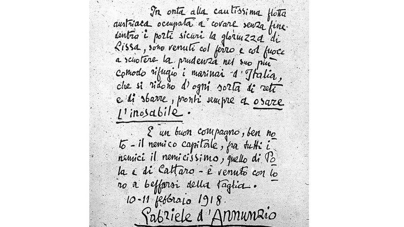 Buccari 1918: l’anniversario della “beffa” venuta dal mare