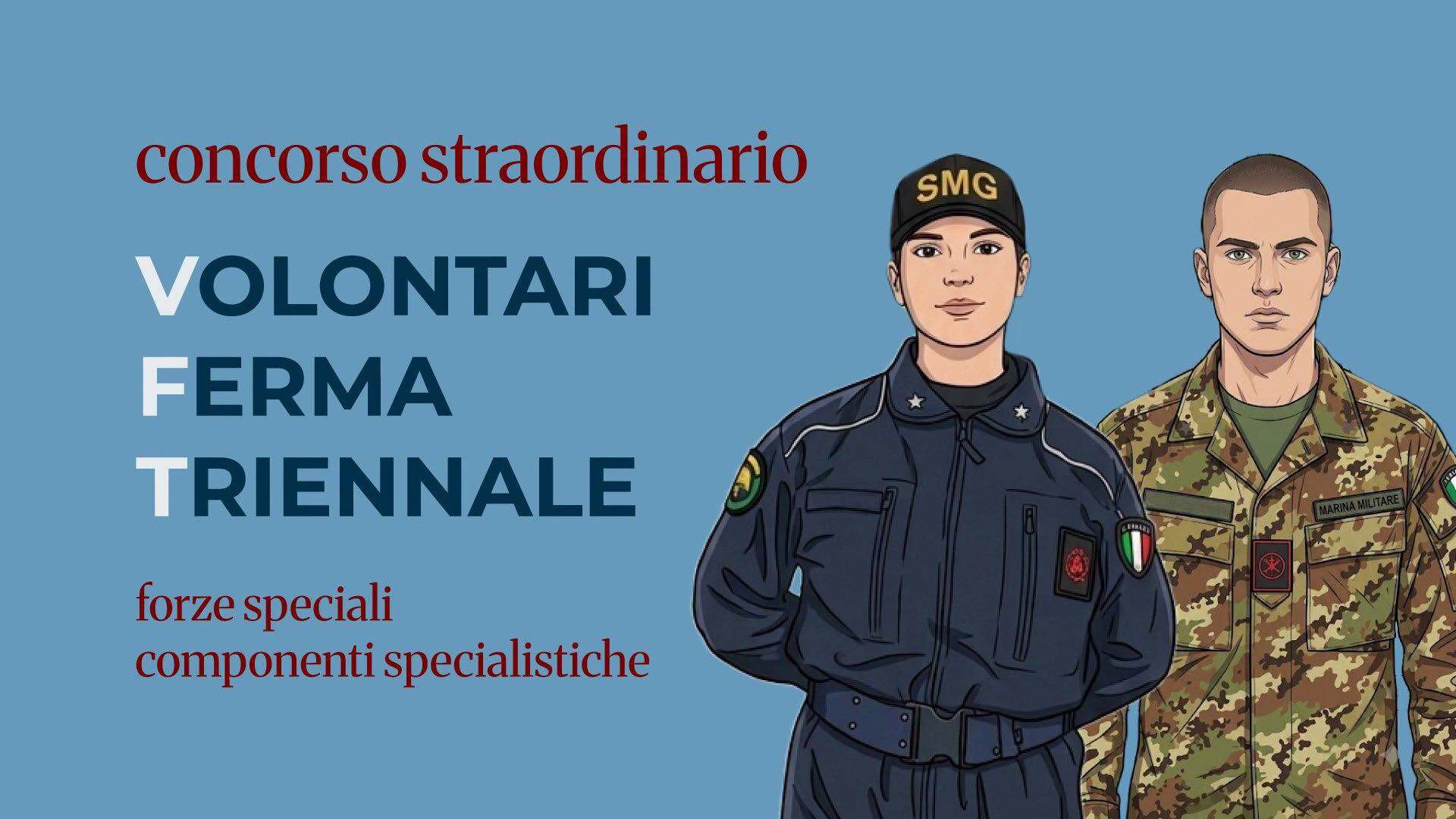 Concorso Straordinario per Volontari in Ferma prefissata Triennale (VFT) nelle Forze speciali e Componenti specialistiche della Marina Militare – 2026