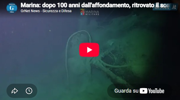 Marina: dopo 100 anni dall’affondamento, ritrovato il sommergibile Guglielmotti