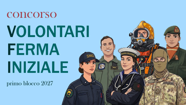 Concorso per il reclutamento nella Marina Militare di 2500 VFI – 2027
