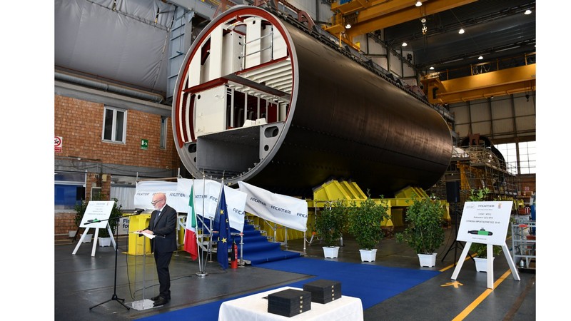 Impostato il secondo U212 Near Future Submarine, Smg Pietro Calvi