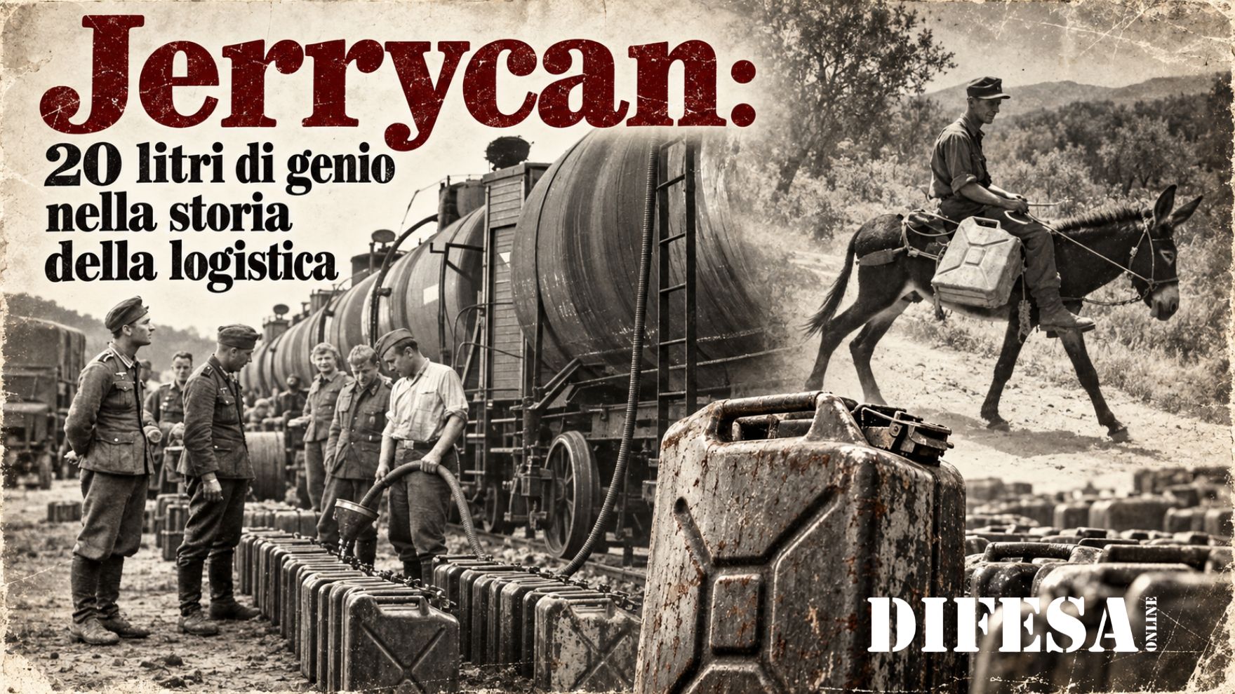 Jerrycan: 20 litri di genio nella storia della logistica